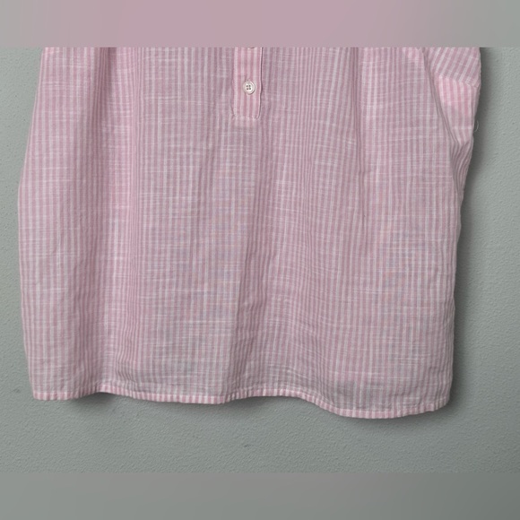 NWT J.Crew Striped‎ ruffle-front flutter-sleeve top in White Spring Blossom M - Picture 8 of 15